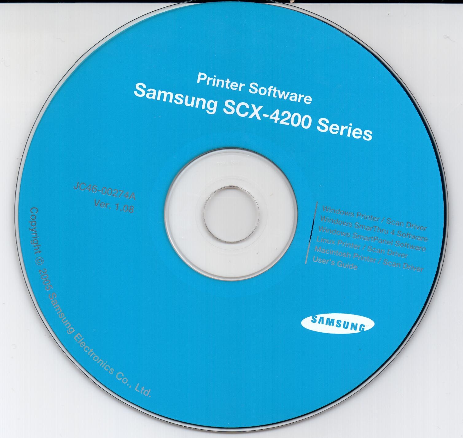 Образ Диска Samsung SCX-4200 Series | Ну Очень Путёвые Заметки! :-)