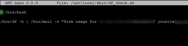 Использование диска в Linux, уведомление
